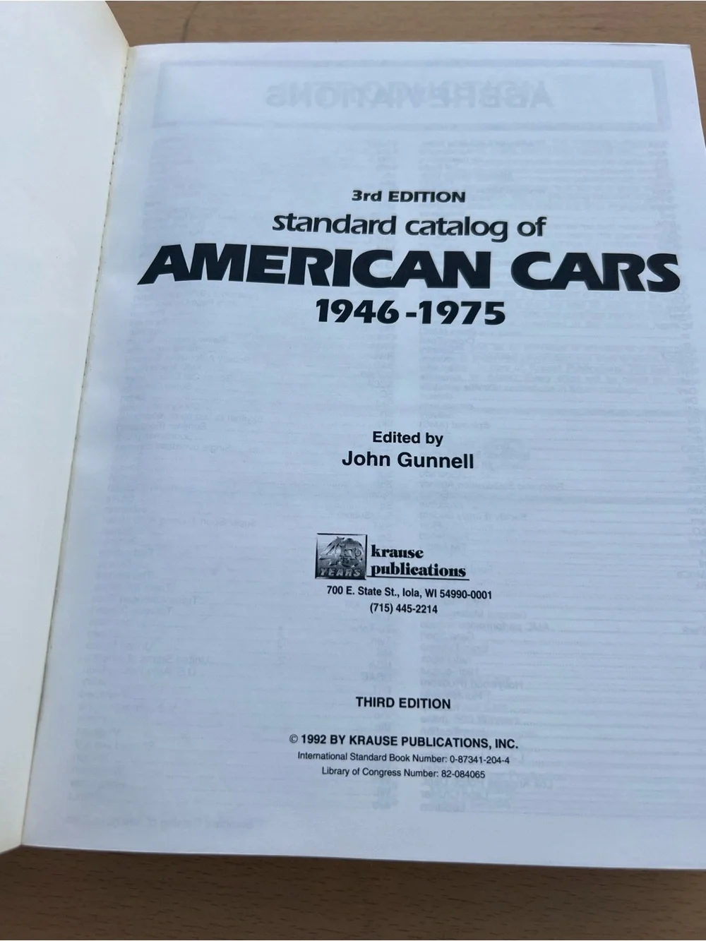 Standard Catalog of American Cars 1946-1975 Trade Paperback